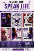 Designs That Speak Life: Awareness & Empowerment Flyer Bundle