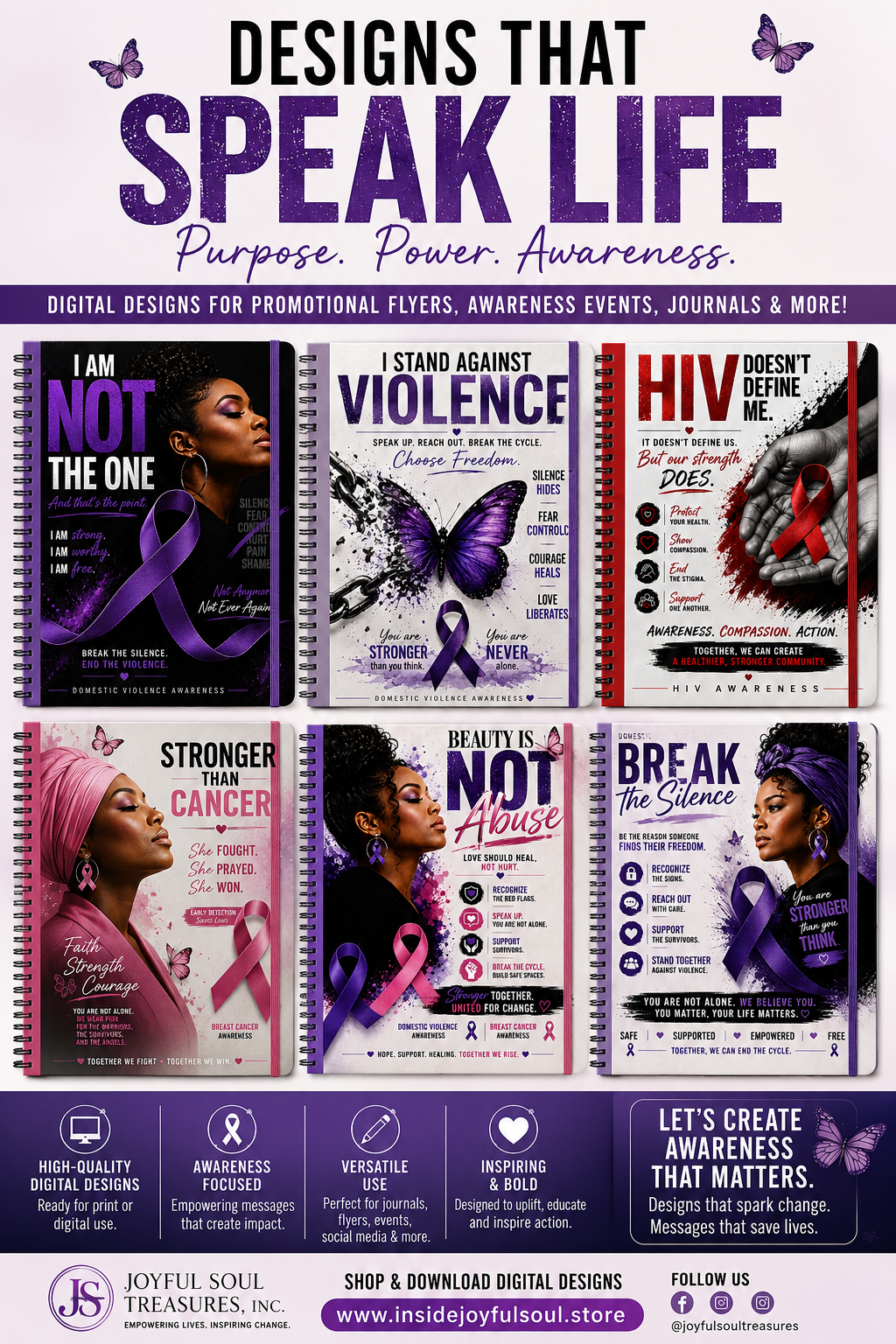 Designs That Speak Life: Awareness & Empowerment Flyer Bundle