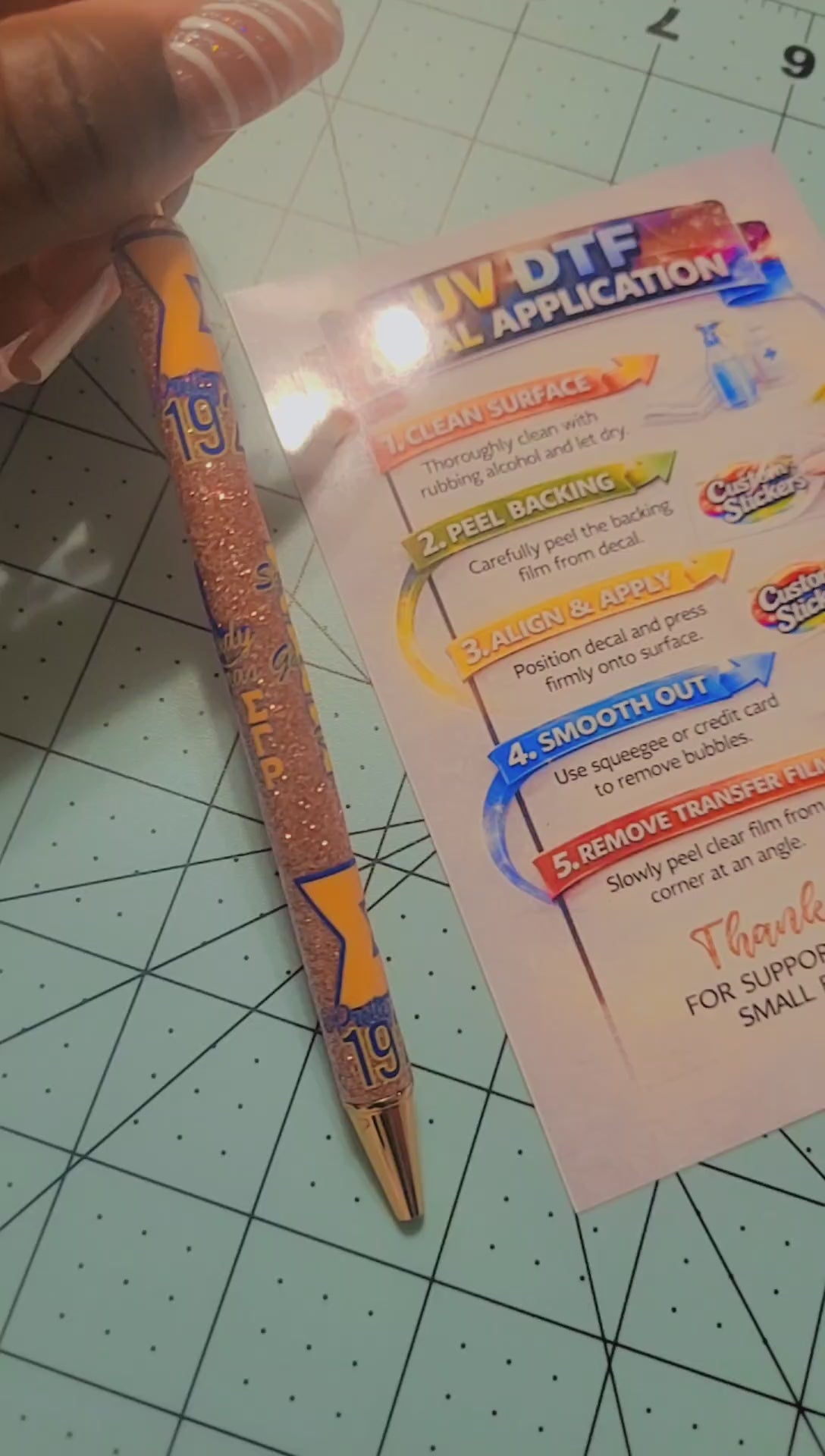 Hand-Wrapped Glitter Pens – Statement Writing in Style