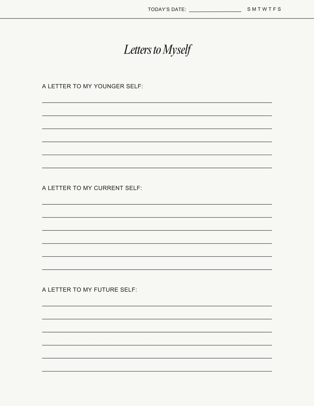 Men Self-Care Journal