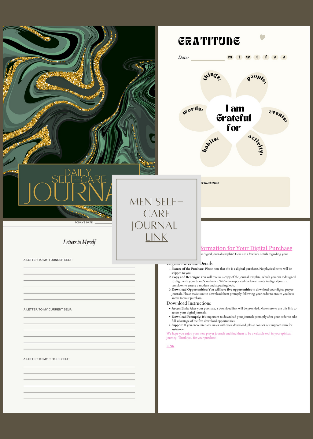 Men Self-Care Journal