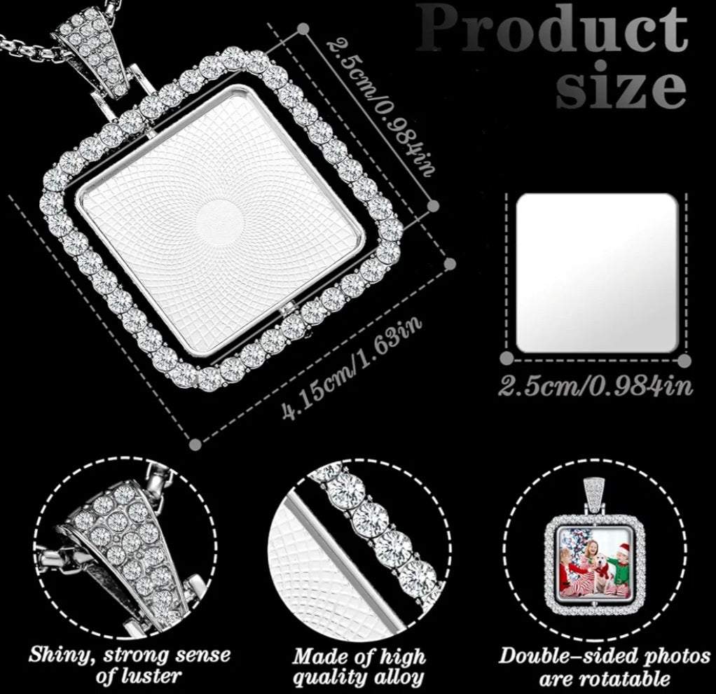Sublimation Rhinestone Trays Pendant Set