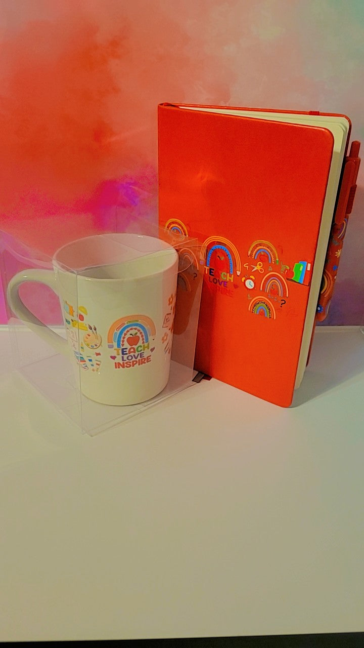 Teacher Appreciation Journal with Drinkware