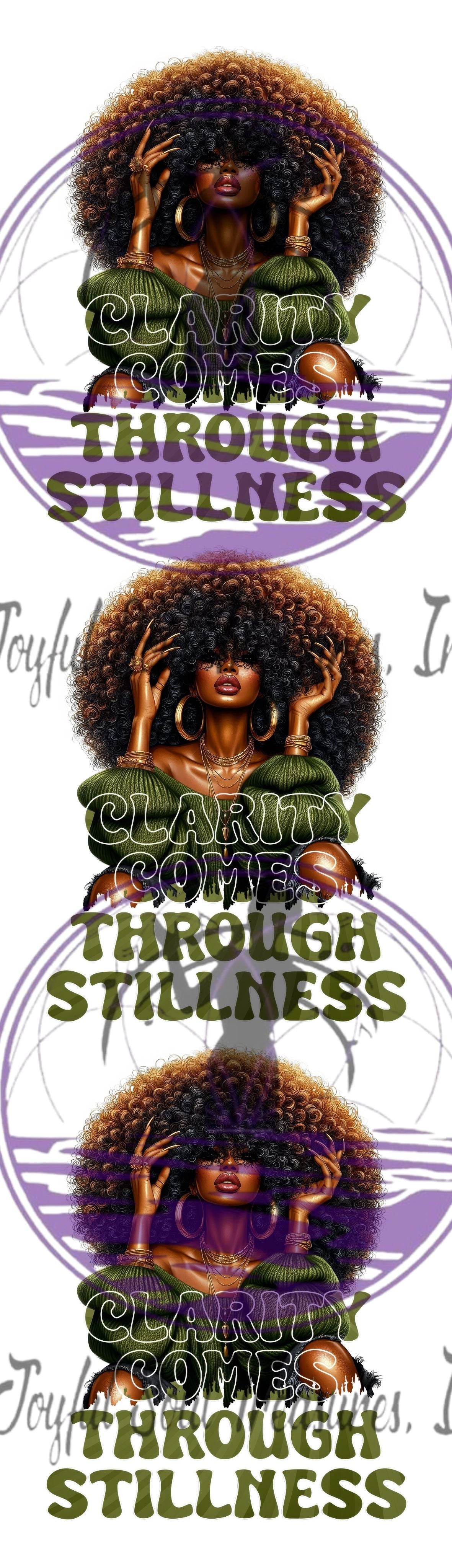 Clarity Comes Through Stillness UVDTF
