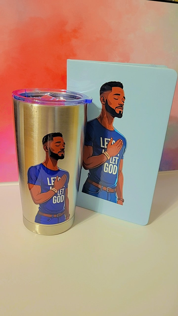 Praying Man with Matching Drinkware