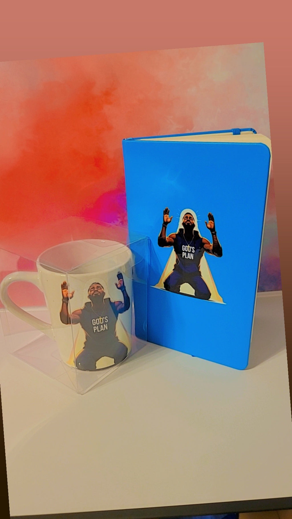 Praying Man with Matching Drinkware