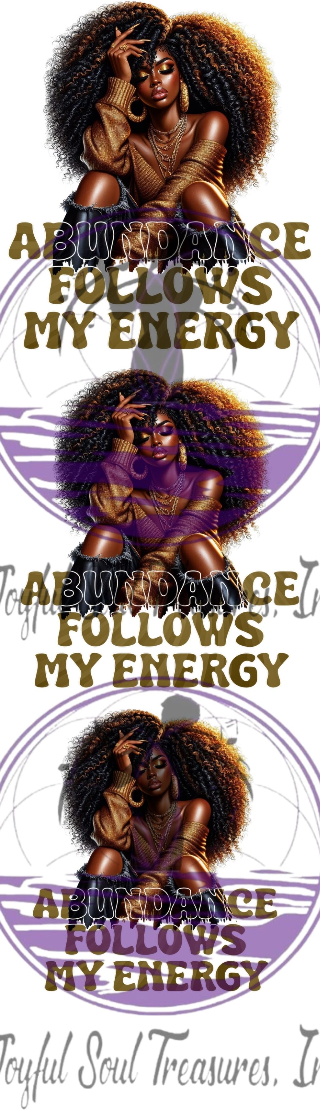 Abundance Follows My Energy UVDTF